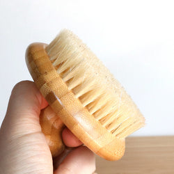 Boar bristle body brush