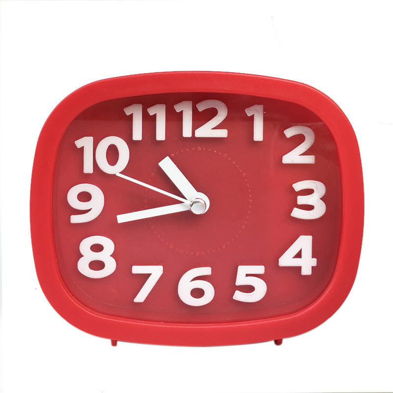 Clocks-Battery Alarm Desk-Table Square Bedside Home-Decor Mini Kid Mute Gifts Creat Candy-Colors