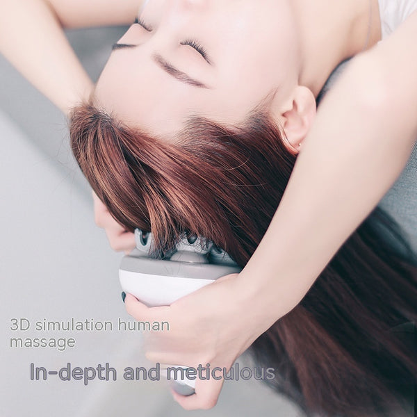 Electric Portable Scalp Physiotherapy Soft Silicone Claw Waterproof Head Massager